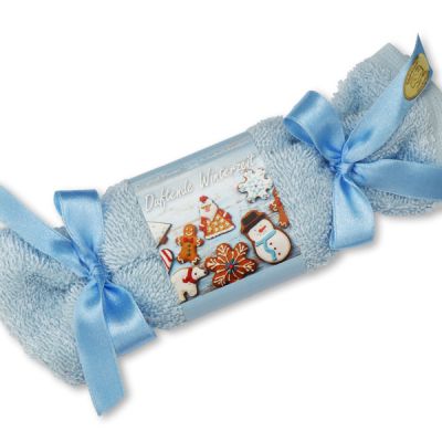 Schafmilchseife eckig 100g im Waschlappenzuckerl "Duftende Winterzeit", Classic 