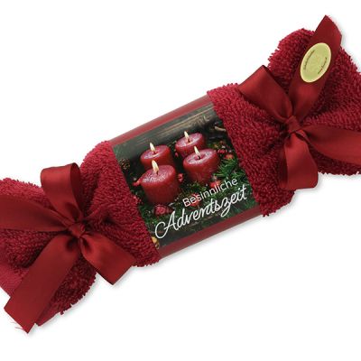 Schafmilchseife eckig 100g im Waschlappen "Besinnliche Adventszeit", Winterzauber 