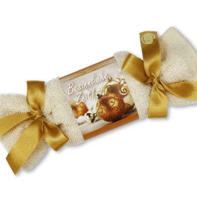 Sheep milk soap 100g in a washcloth "Besinnliche Zeit", Quince 