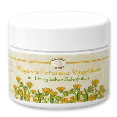 Pflegende Fettcreme mit biologischer Schafmilch 125ml, Ringelblume 