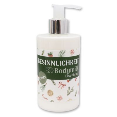 Body milk with sheep milk 250ml in a dispenser "Besinnlichkeit", Verbena 