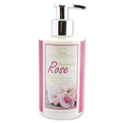Bodymilk mit biologischer Schafmilch 250ml im Spender, Rose Diana 