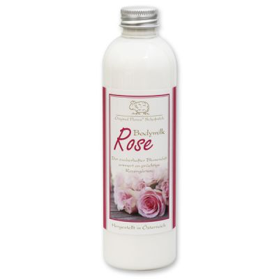 Bodymilk with organic sheep milk 250ml in the bottle, Rose 