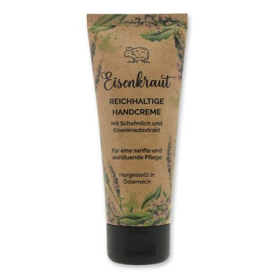 Handcreme mit biologischer Schafmilch 75ml "Wohlfühlzeit", Eisenkraut 