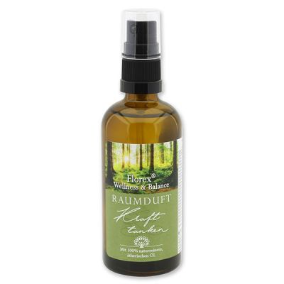 Raumduft 100ml im Sprühdispenser, mit 100% ätherischem Öl, Kraft tanken 