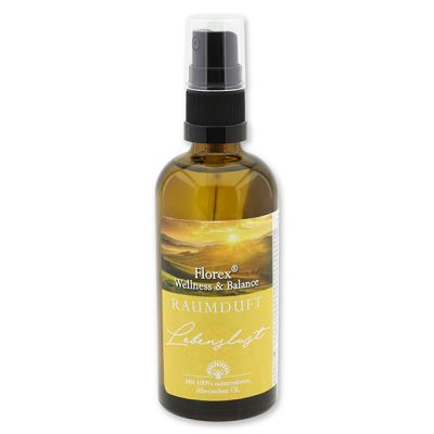 Raumduft 100ml im Sprühdispenser, mit 100% ätherischem Öl, Lebenslust 