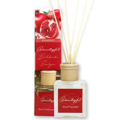 Room scent 100ml with sticks, Pomegranate 