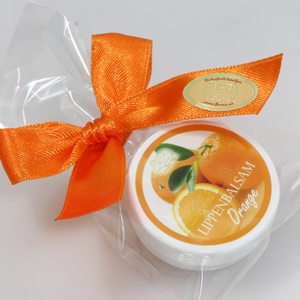 Lip balm 10ml in a cellophane, Orange 