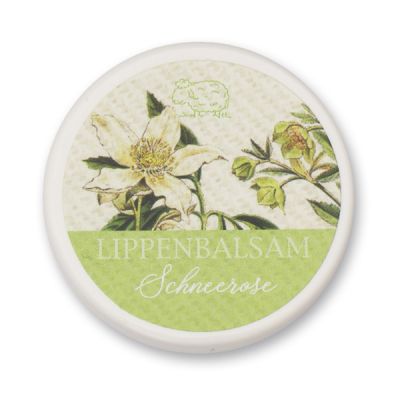 Lip balm 10ml, Christmas rose white 