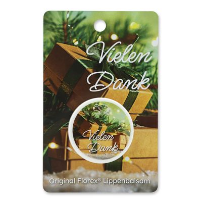 Lip balm 10ml with a card "Vielen Dank", Verbena 