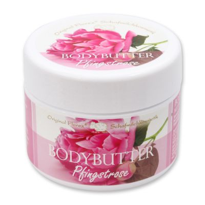 Body butter with organic sheep milk 125ml, Peony 