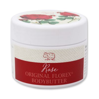 Body butter with organic sheep milk 125ml, Rose 