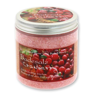 Bath salt 300g in a container modern, Cranberry 