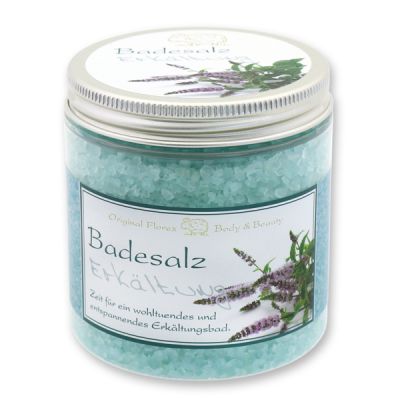 Bath salt 300g in a container modern, "Against a cold" 