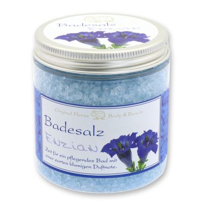 Bath salt 300g in a container modern, Gentian 