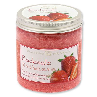 Bath salt 300g in a container modern, Strawberry 