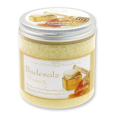 Bath salt 300g in a container modern, Honey 