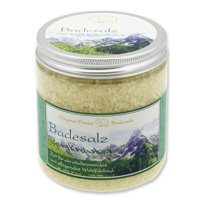 Bath salt 300g in a container modern, Mountain herbs 