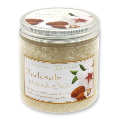 Bath salt 300g in a container modern, Almond oil 