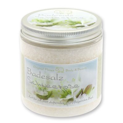 Badesalz 300g in der Dose modern, Schneerose 