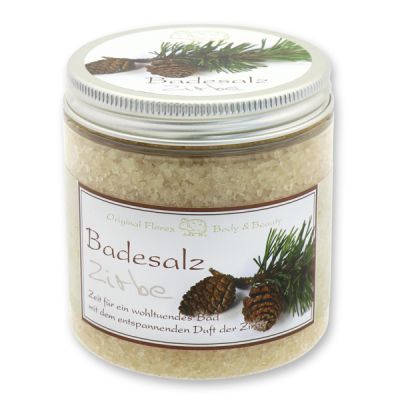 Badesalz 300g in der Dose modern, Zirbe 