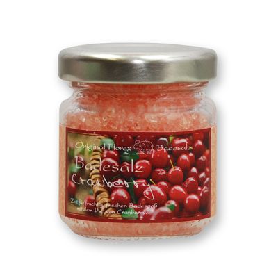 Badesalz 60g im Glas, Cranberry 