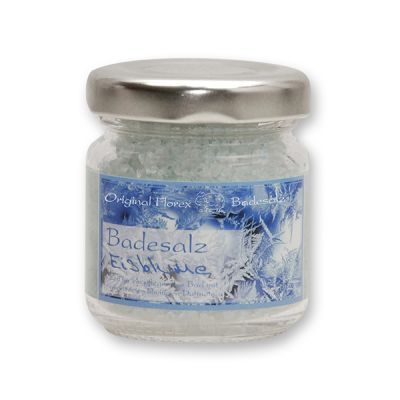 Bath salt 60g in a glass jar, Ice flower 