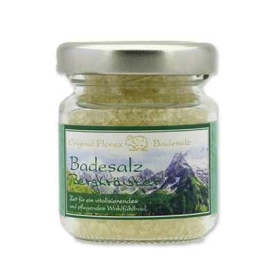 Bath salt 60g in a glass jar, Herbs 