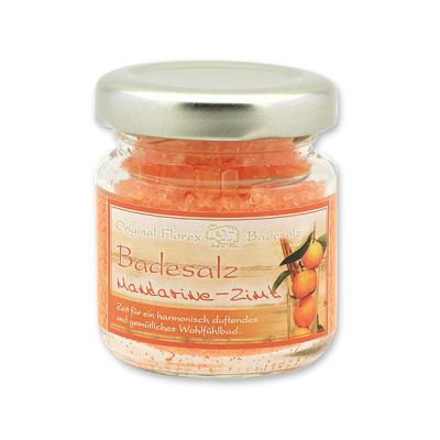 Badesalz 60g im Glas, Mandarine-Zimt 