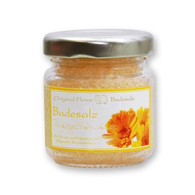 Bath salt 60g in a glass jar, Marigold 