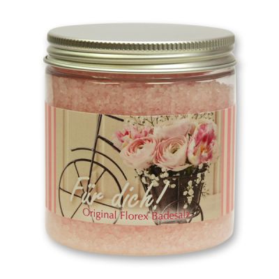 Bath salt 300g in a container "Für dich", Peony 