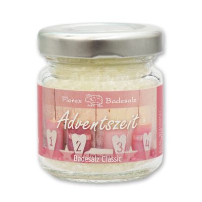 Badesalz 60g im Glas "Adventszeit", Classic 