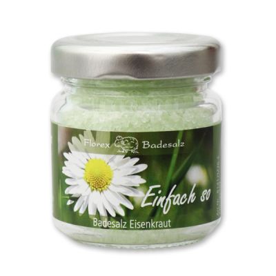 Bath salt 60g in a glass jar "Einfach so", Verbena 