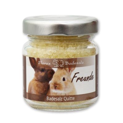 Bath salt 60g in a glass jar "Freunde", Quince 