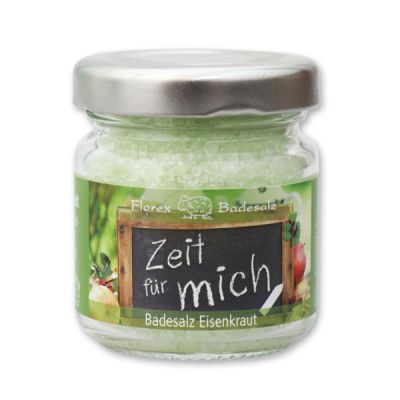 Badesalz 60g im Glas "Zeit für mich", Eisenkraut 