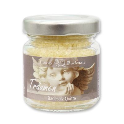 Bath salt 60g in a glass jar "Träumen", Quince 