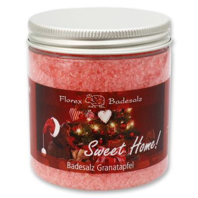Bath salt 300g in a container "Sweet Home", Pomegranate 