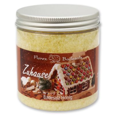 Bath salt 300g in a container "Zuhause", Honey 