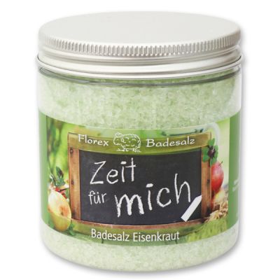 Bath salt 300g in a container "Zeit für mich", Verbena 