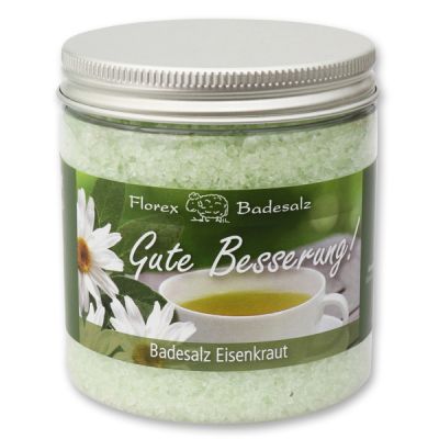 Badesalz 300g in der Dose "Gute Besserung", Eisenkraut 