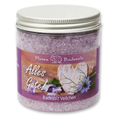 Bath salt 300g in a container "Alles Gute", Viola 