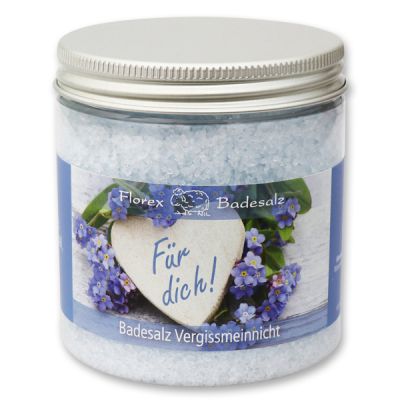 Bath salt 300g in a container "Für dich", Forget-me-not 