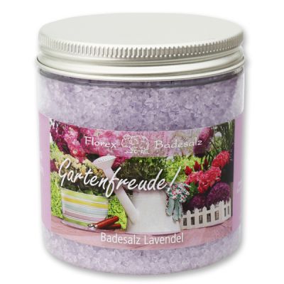 Bath salt 300g in a container "Gartenfreude", Lavender 