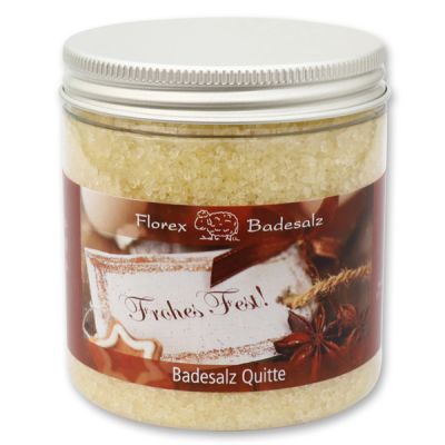Bath salt 300g in a container "Frohes Fest", Quince 