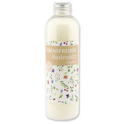 Bath salt 320g in a bottle "Lebensfreude", Classic 