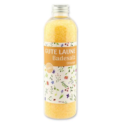 Bath salt 320g in a bottle "Gute Laune", Orange 