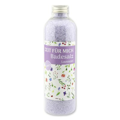 Badesalz 320g in der Flasche "Zeit für mich", Lavendel 