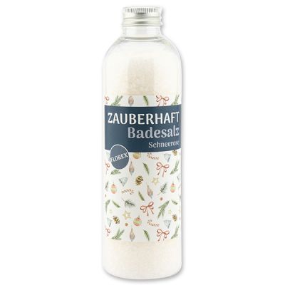 Bath salt 320g in a bottle "Zauberhaft", Christmas Rose White 