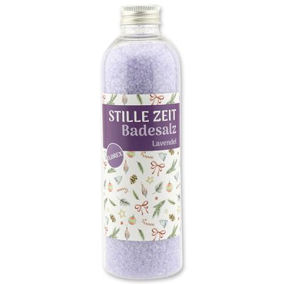 Badesalz 320g in der Flasche "Stille Zeit", Lavendel 