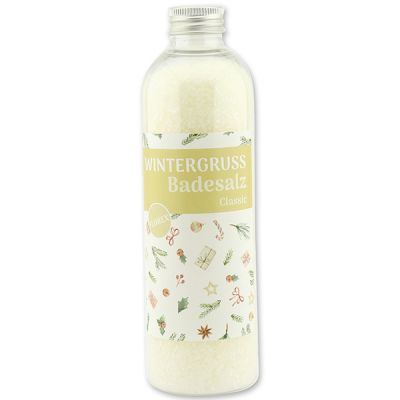 Bath salt 320g in a bottle "Wintergruß", Classic 